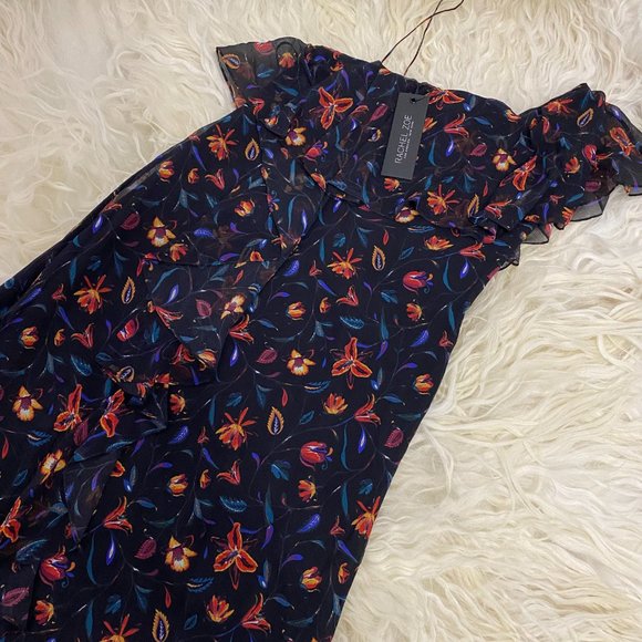 RACHEL ZOE Silk Midi Length Dress - Picture 5 of 9